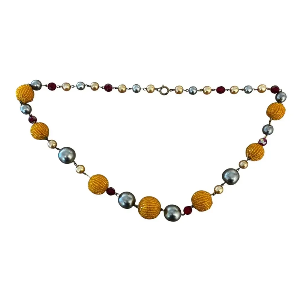 Lot of 6 Necklaces Beaded Necklaces, Multi-Layer, Choker, Tassel, Snake-Chain